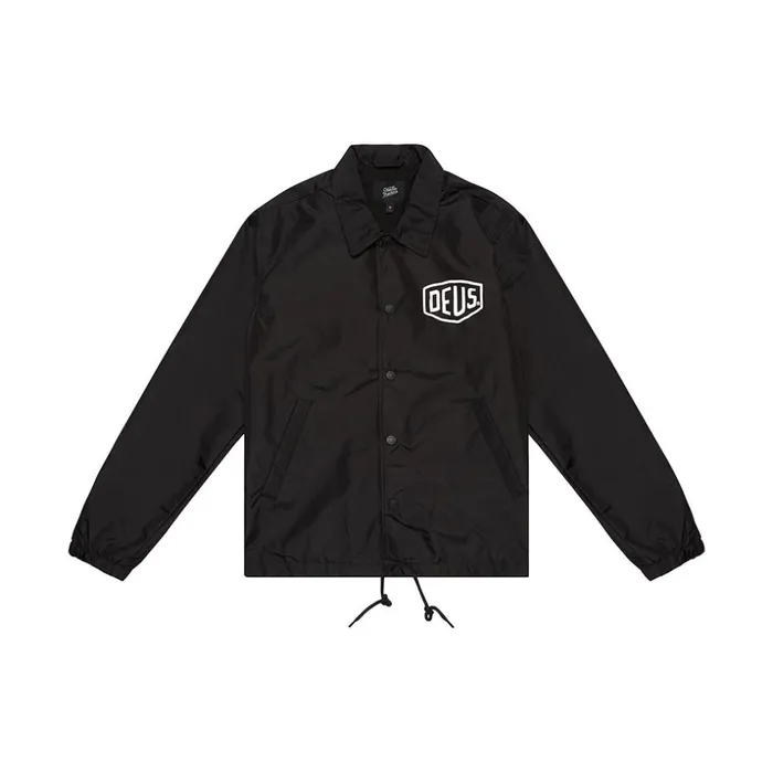 Men Milano Coach Jacket 8211 Black Deus Ex Machina Jackets