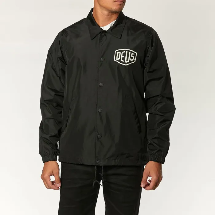 Men Milano Coach Jacket 8211 Black Deus Ex Machina Jackets Men Milano Coach Jacket 8211 Black Deus Ex Machina Jackets