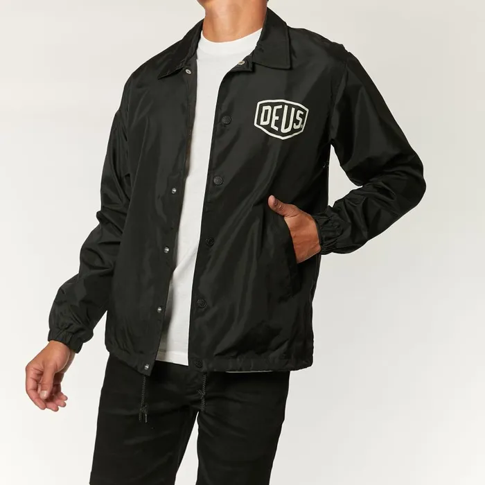Men Milano Coach Jacket 8211 Black Deus Ex Machina Jackets Men Milano Coach Jacket 8211 Black Deus Ex Machina Jackets