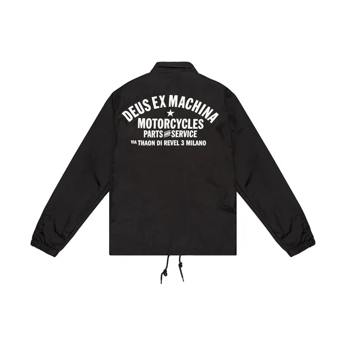 Men Milano Coach Jacket 8211 Black Deus Ex Machina Jackets Men Milano Coach Jacket 8211 Black Deus Ex Machina Jackets