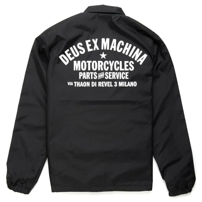 Men Milano Coach Jacket 8211 Black Deus Ex Machina Jackets Men Milano Coach Jacket 8211 Black Deus Ex Machina Jackets