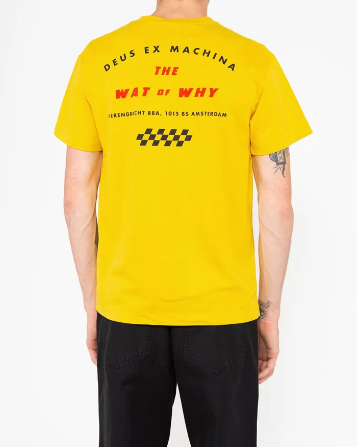 Men Naito Amsterdam Tee 8211 Sunflower Gold Deus Ex Machina Tees Men Naito Amsterdam Tee 8211 Sunflower Gold Deus Ex Machina Tees