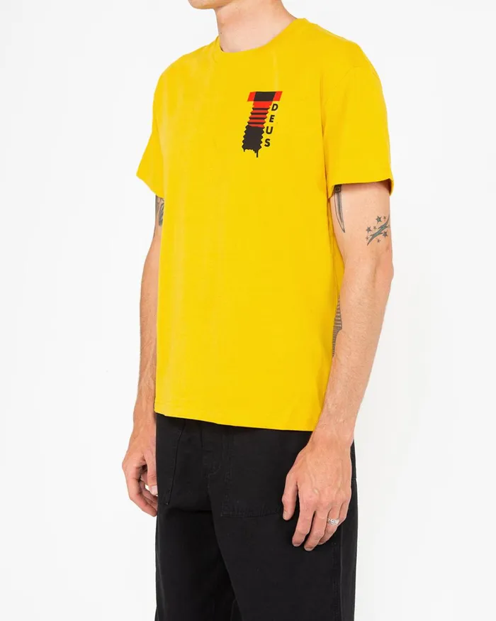Men Naito Amsterdam Tee 8211 Sunflower Gold Deus Ex Machina Tees Men Naito Amsterdam Tee 8211 Sunflower Gold Deus Ex Machina Tees