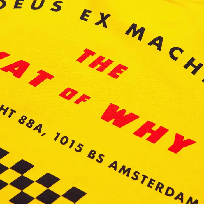 Men Naito Amsterdam Tee 8211 Sunflower Gold Deus Ex Machina Tees Men Naito Amsterdam Tee 8211 Sunflower Gold Deus Ex Machina Tees