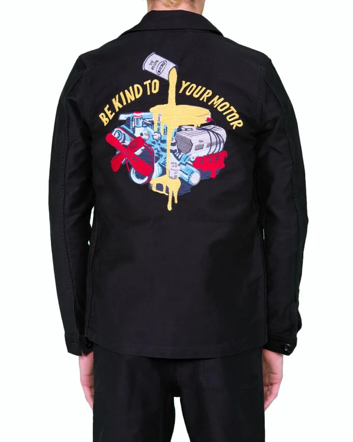 Men Naito Chore Jacket 8211 Black Deus Ex Machina Jackets