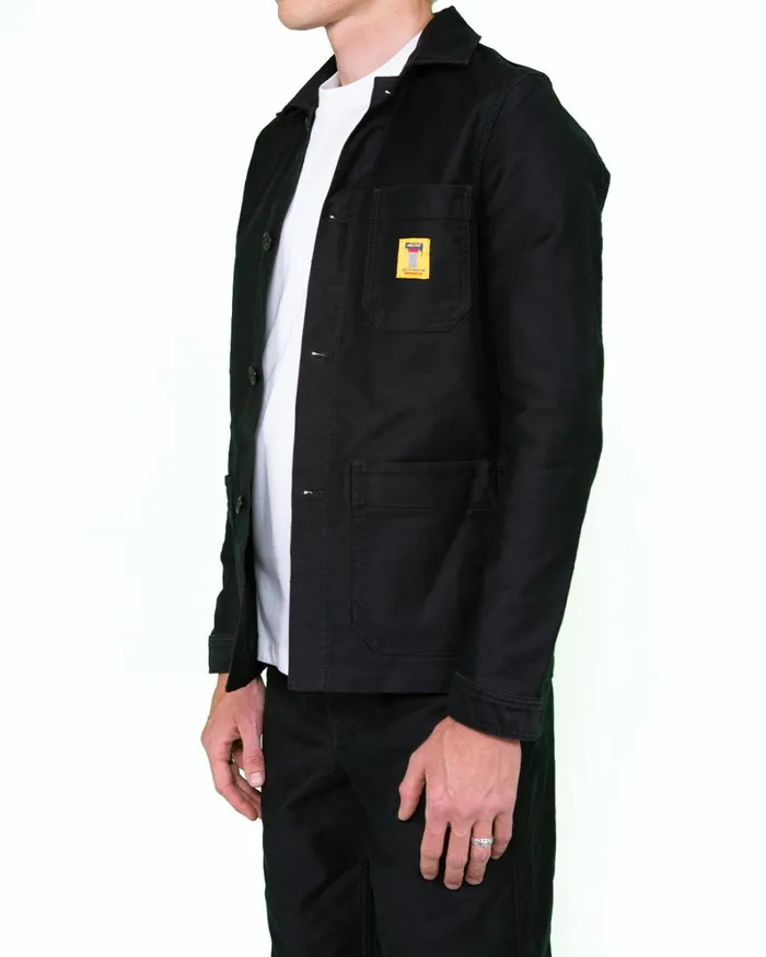 Men Naito Chore Jacket 8211 Black Deus Ex Machina Jackets Men Naito Chore Jacket 8211 Black Deus Ex Machina Jackets