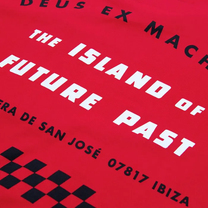 Men Naito Ibiza Tee 8211 Race Red Deus Ex Machina Tees Men Naito Ibiza Tee 8211 Race Red Deus Ex Machina Tees