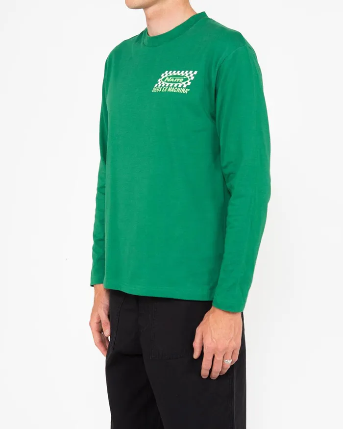 Men Naito Long Sleeve Tee 8211 Amazon Green Deus Ex Machina Tees Men Naito Long Sleeve Tee 8211 Amazon Green Deus Ex Machina Tees