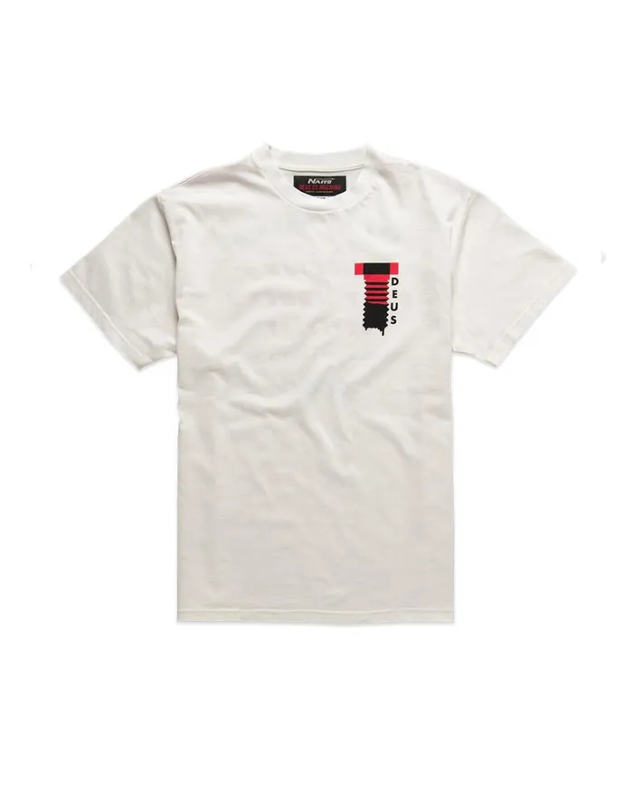 Men Naito Milan Tee 8211 Vintage White Deus Ex Machina Tees Men Naito Milan Tee 8211 Vintage White Deus Ex Machina Tees