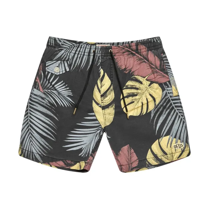 Men Noosa 16034 Boardshort 8211 Black Multi Deus Ex Machina Boardshorts
