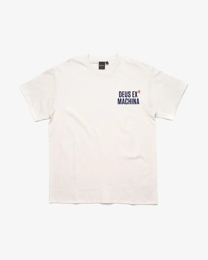 Men Panorama Tee 8211 Vintage White Deus Ex Machina Tees Men Panorama Tee 8211 Vintage White Deus Ex Machina Tees