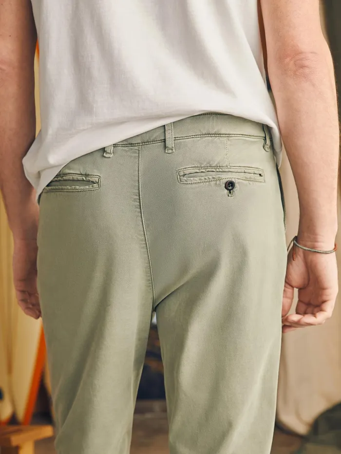 Men Pants Faherty Coastline Stretch Chino 32quot Inseam Mountain Olive