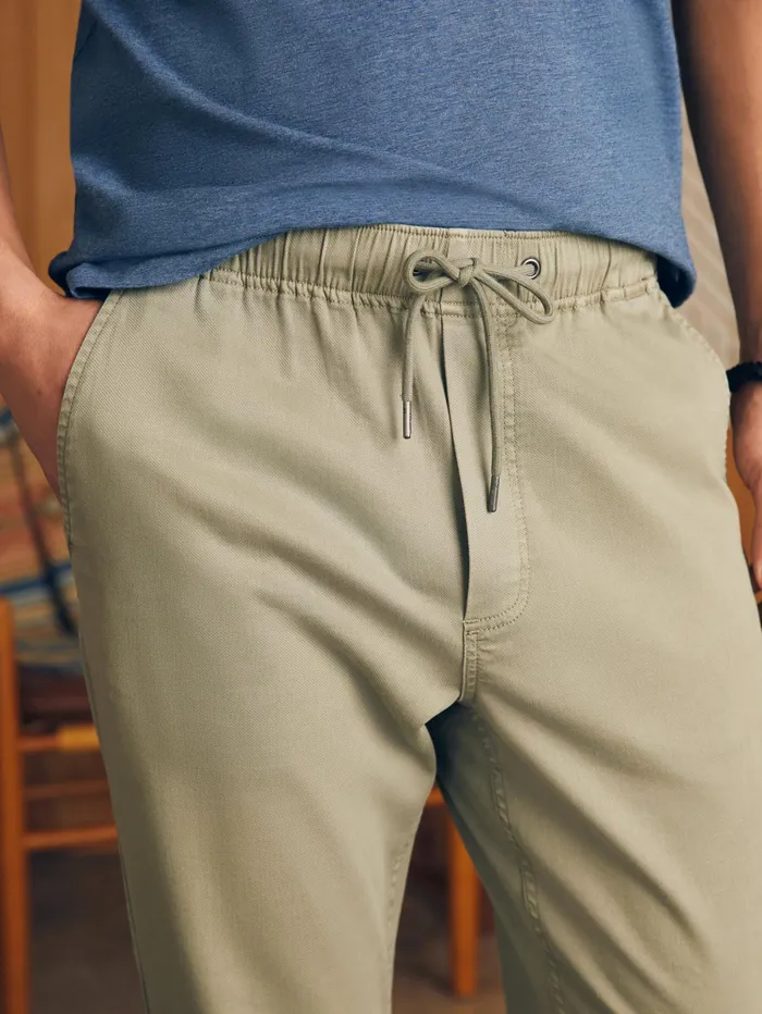 Men Pants Faherty Essential Drawstring Pant Coastal Sage