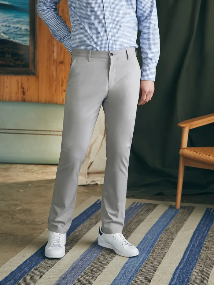 Men Pants Faherty Movement Chino Pant 32quot Inseam Fossil
