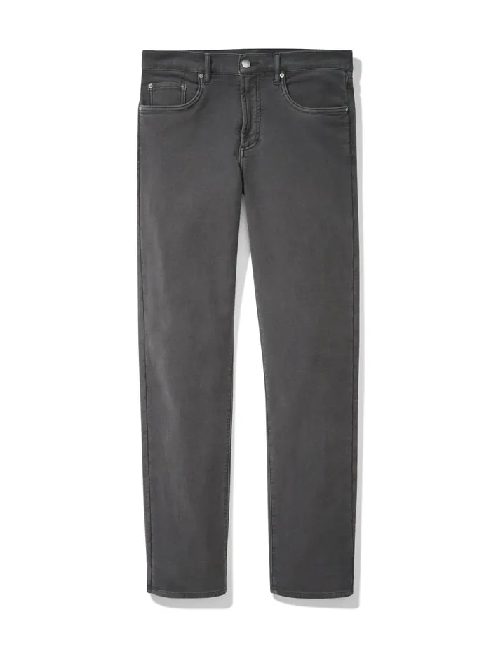 Men Pants Faherty Stretch Terry 5Pocket Pant Slate