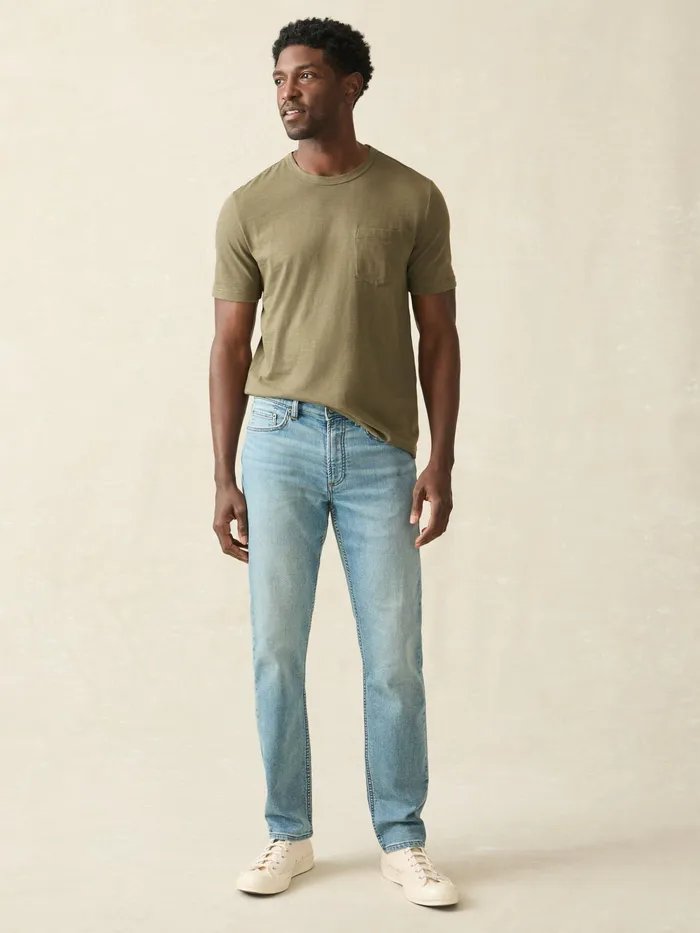 Men Pants Faherty Stretch Terry Indigo 5Pocket Pant Eastern Shore Men Pants Faherty Stretch Terry Indigo 5Pocket Pant Eastern Shore