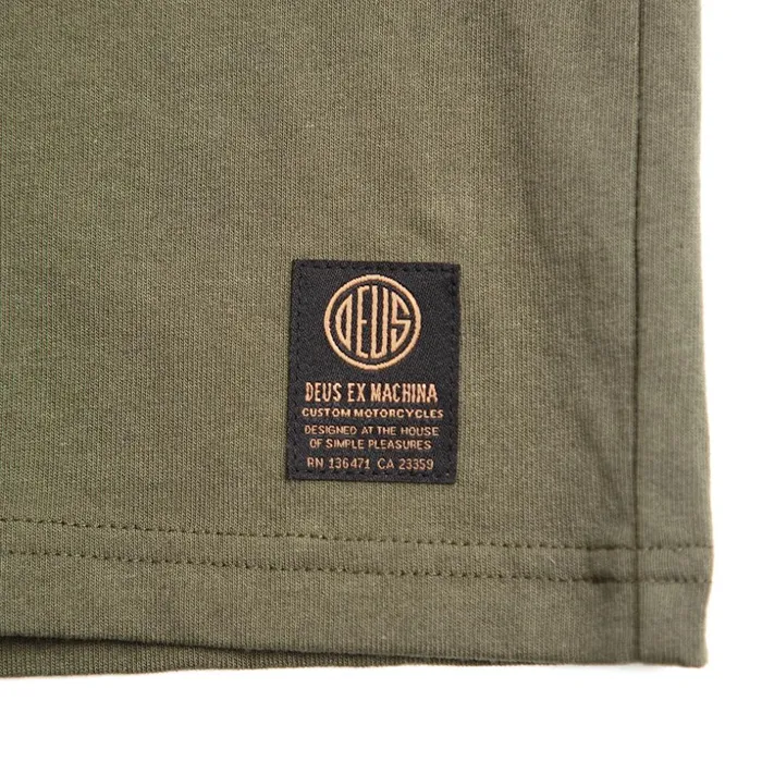 Men Plain Military Tee 8211 Clover Deus Ex Machina Tees Men Plain Military Tee 8211 Clover Deus Ex Machina Tees