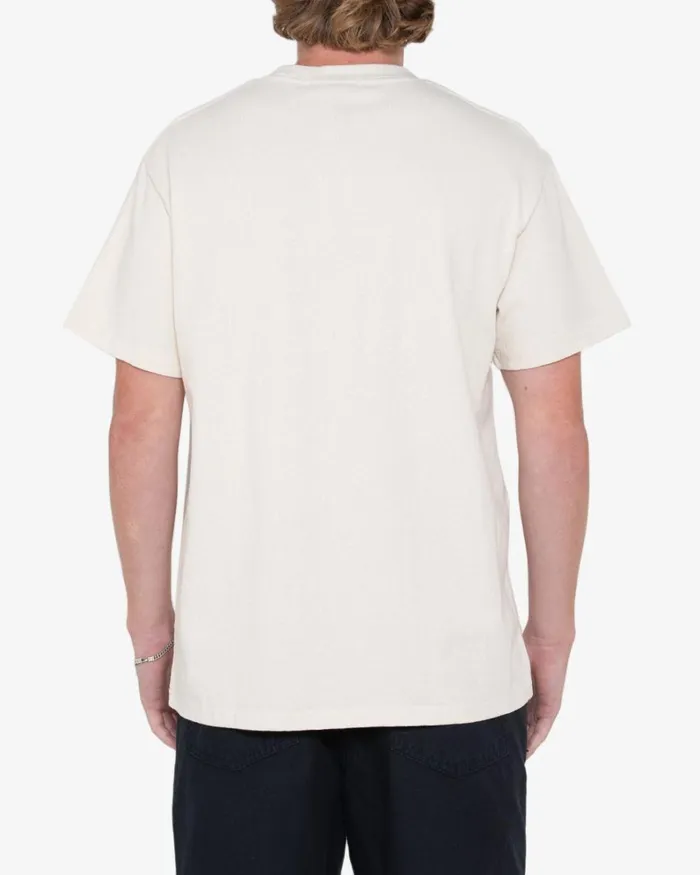 Men Plain Military Tee 8211 Dirty White Deus Ex Machina Tees Men Plain Military Tee 8211 Dirty White Deus Ex Machina Tees