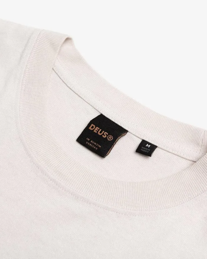Men Plain Military Tee 8211 Dirty White Deus Ex Machina Tees Men Plain Military Tee 8211 Dirty White Deus Ex Machina Tees