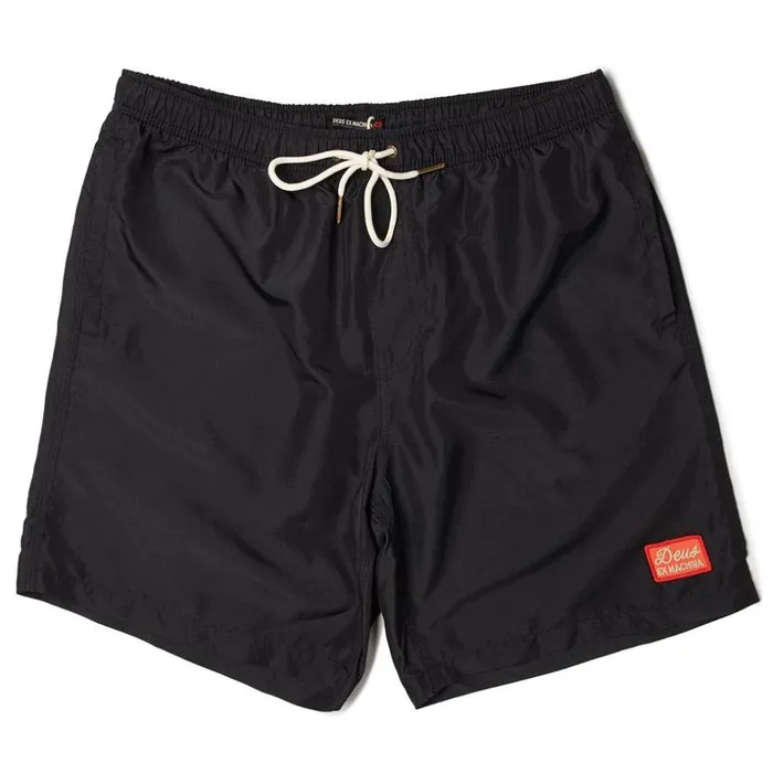 Men Plains 16 Inch Boardshort 8211 Black Deus Ex Machina Boardshorts