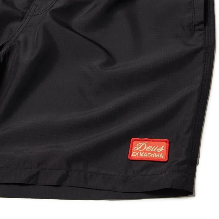 Men Plains 16 Inch Boardshort 8211 Black Deus Ex Machina Boardshorts Men Plains 16 Inch Boardshort 8211 Black Deus Ex Machina Boardshorts