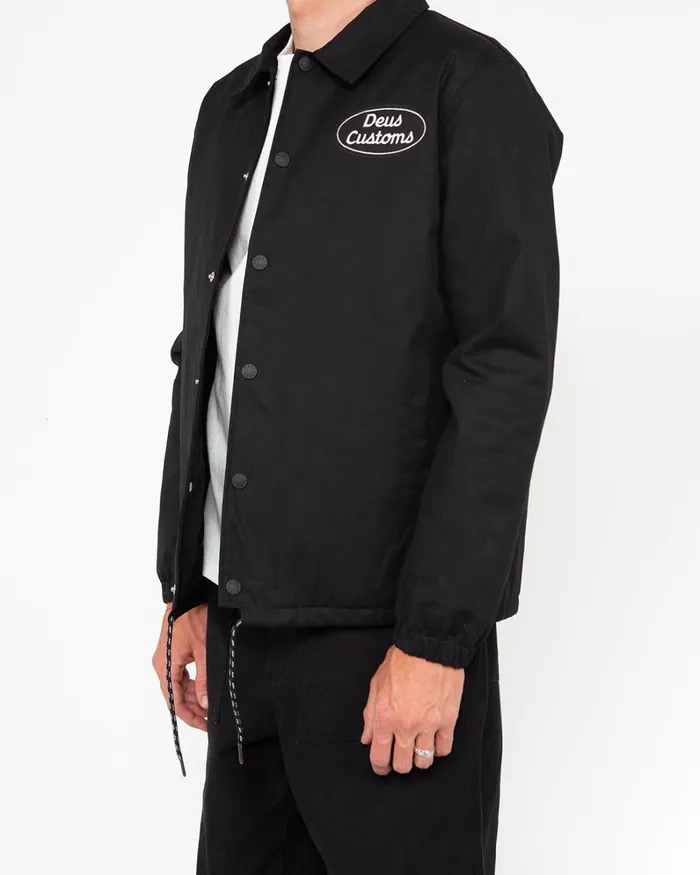 Men Plenty Coach Jacket 8211 Black Deus Ex Machina Jackets Men Plenty Coach Jacket 8211 Black Deus Ex Machina Jackets