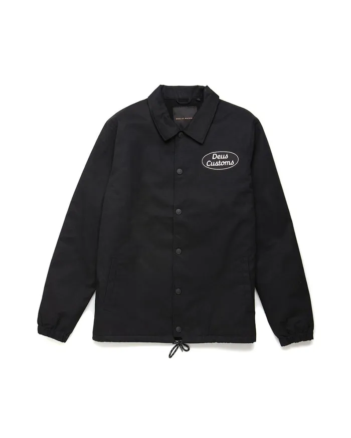 Men Plenty Coach Jacket 8211 Black Deus Ex Machina Jackets Men Plenty Coach Jacket 8211 Black Deus Ex Machina Jackets