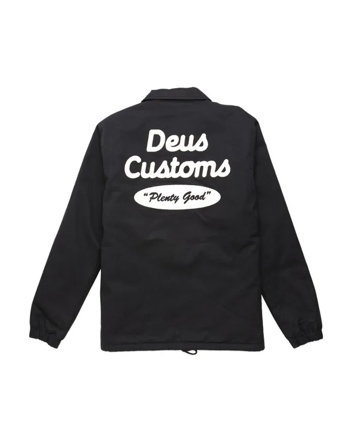 Men Plenty Coach Jacket 8211 Black Deus Ex Machina Jackets Men Plenty Coach Jacket 8211 Black Deus Ex Machina Jackets
