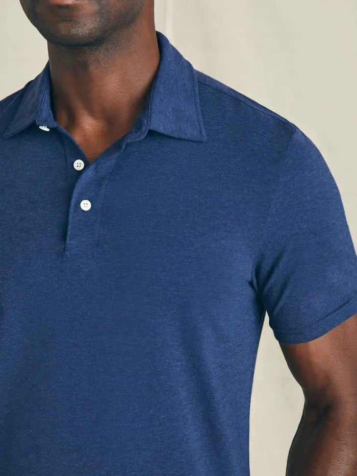 Men Polo Shirts Faherty Movement ShortSleeve Polo Shirt Tall Great Falls Heather