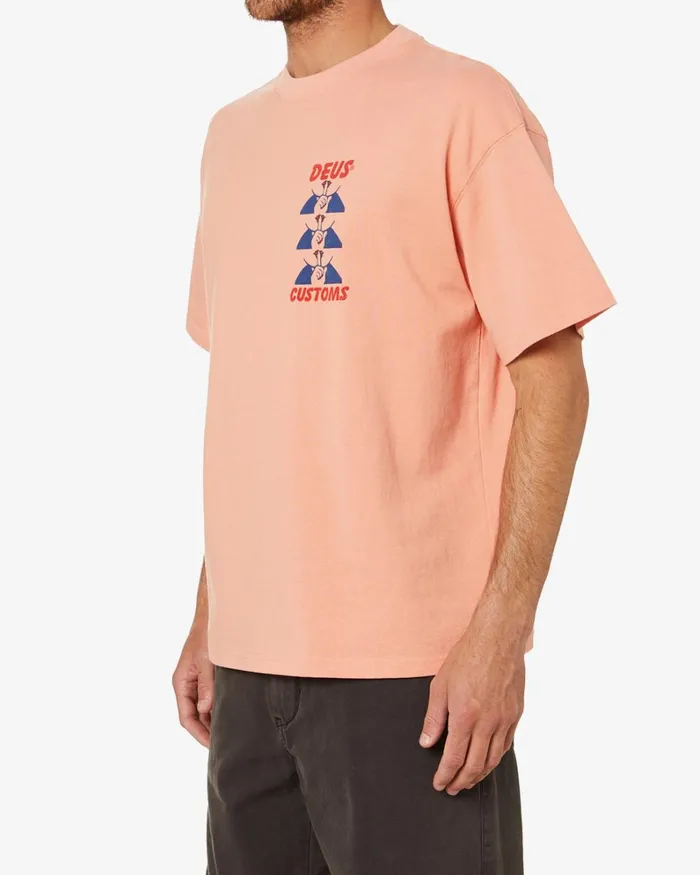 Men Posy Tee 8211 Sunkist Orange Deus Ex Machina Tees Men Posy Tee 8211 Sunkist Orange Deus Ex Machina Tees