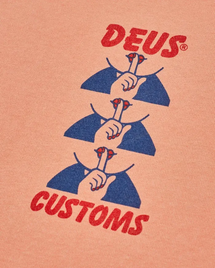 Men Posy Tee 8211 Sunkist Orange Deus Ex Machina Tees Men Posy Tee 8211 Sunkist Orange Deus Ex Machina Tees