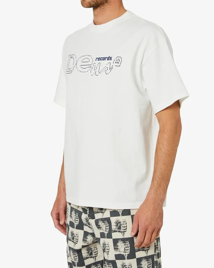 Men RandB Tee 8211 Vintage White Deus Ex Machina Tees Men RandB Tee 8211 Vintage White Deus Ex Machina Tees