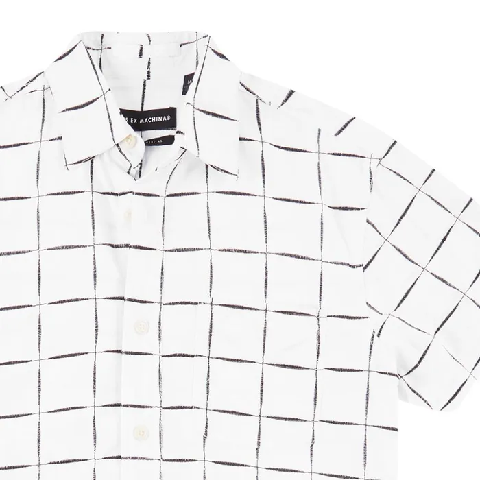 Men Ralph Dobby Check Shirt 8211 WhiteBlack Deus Ex Machina Shirts Men Ralph Dobby Check Shirt 8211 WhiteBlack Deus Ex Machina Shirts