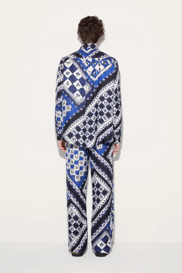 Men Ready To Wear PUCCI FestaPrint SilkTwill Trousers