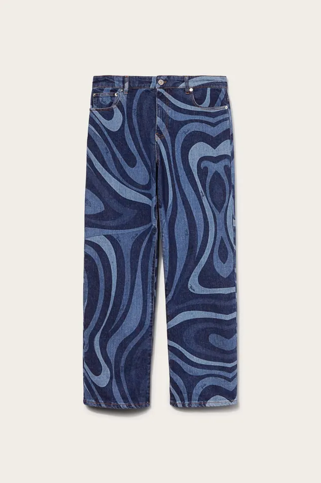Men Ready To Wear PUCCI MarmoPrint StraightLeg Jeans