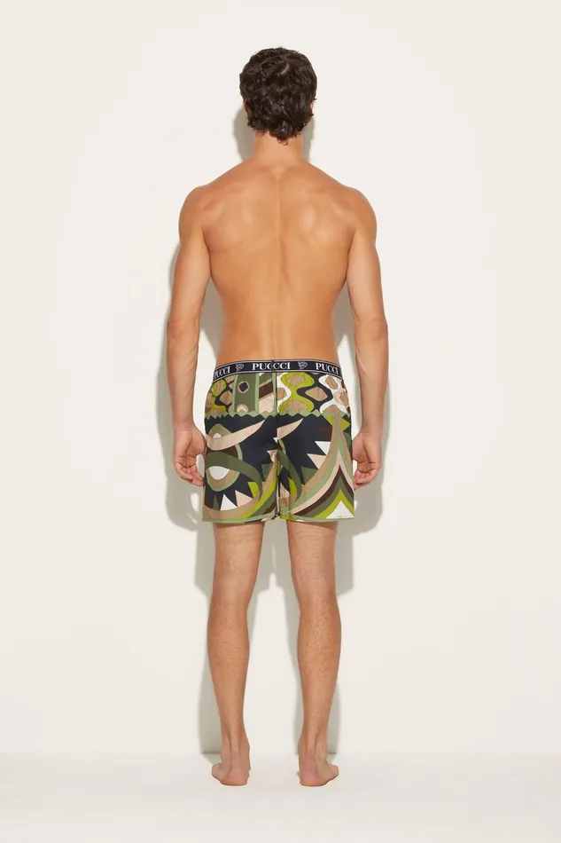 Men Ready To Wear PUCCI VivaraPrint Cotton Boxer Shorts