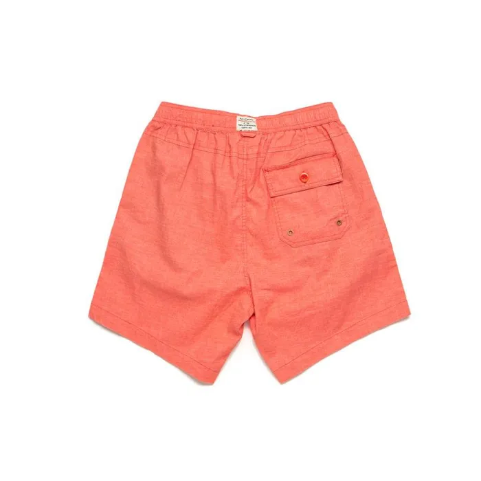Men Sandbar Hemp Short 8211 Coral Orange Deus Ex Machina Boardshorts Men Sandbar Hemp Short 8211 Coral Orange Deus Ex Machina Boardshorts