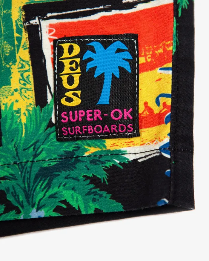 Men Sandbar Lambada 8211 Black Deus Ex Machina Boardshorts Men Sandbar Lambada 8211 Black Deus Ex Machina Boardshorts