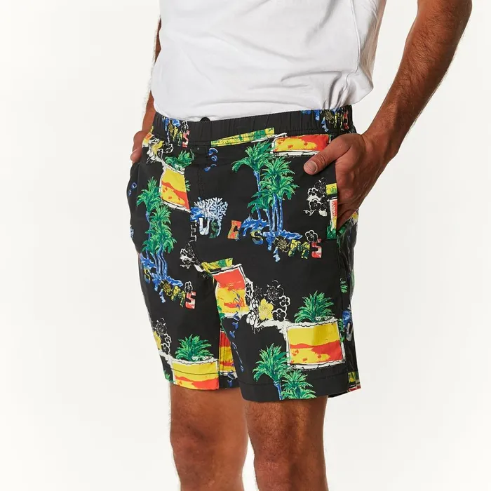 Men Sandbar Lambada 8211 Black Deus Ex Machina Boardshorts Men Sandbar Lambada 8211 Black Deus Ex Machina Boardshorts