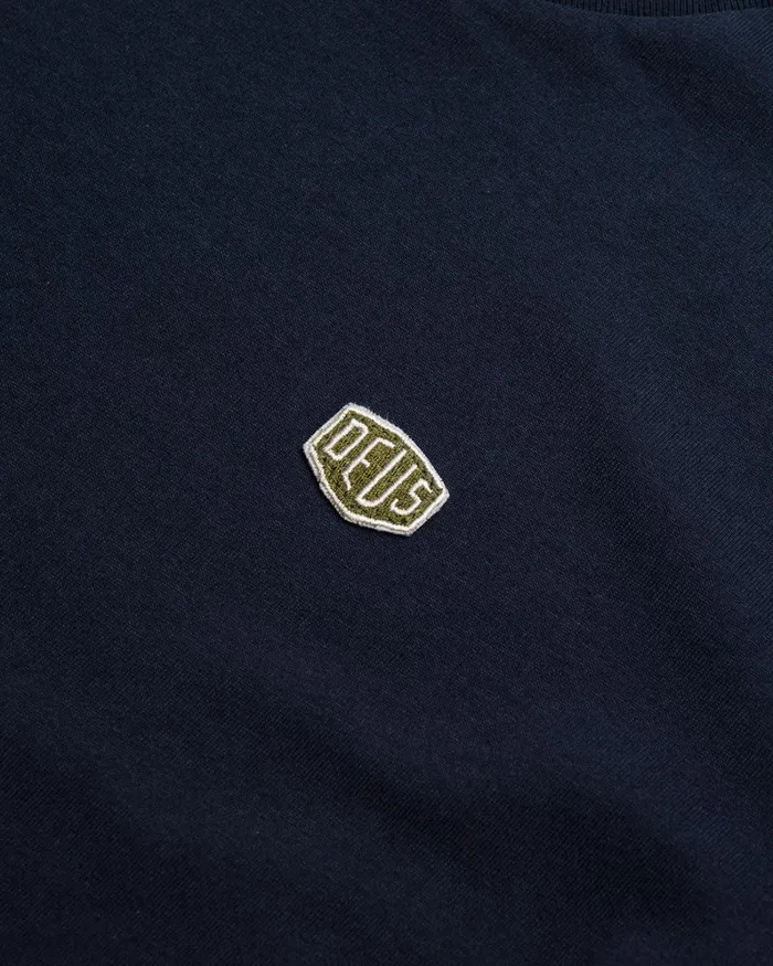Men Shield Standard Tee 8211 Navy Deus Ex Machina Tees Men Shield Standard Tee 8211 Navy Deus Ex Machina Tees
