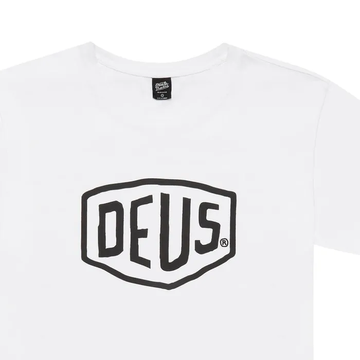 Men Shield Tee 8211 White Deus Ex Machina Tees Men Shield Tee 8211 White Deus Ex Machina Tees
