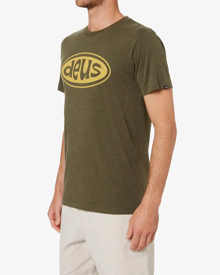 Men Shiner Tee 8211 Leaf Marle Deus Ex Machina Tees Men Shiner Tee 8211 Leaf Marle Deus Ex Machina Tees