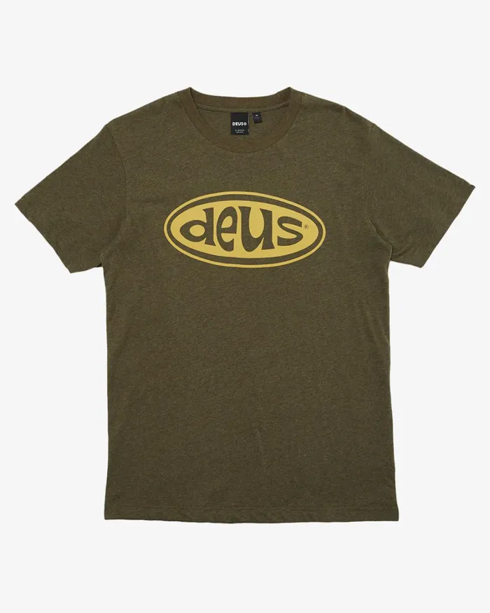 Men Shiner Tee 8211 Leaf Marle Deus Ex Machina Tees Men Shiner Tee 8211 Leaf Marle Deus Ex Machina Tees