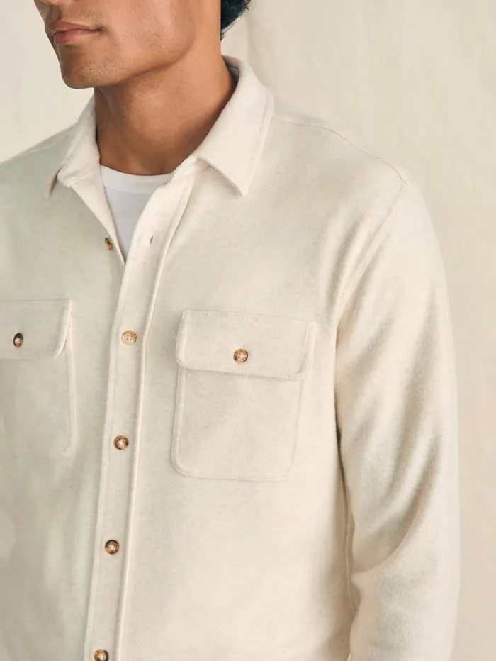 Men Shirts Faherty Legend Sweater Shirt Off White