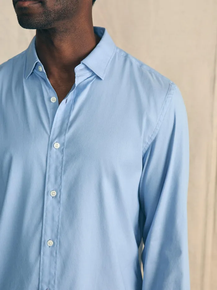 Men Shirts Faherty Movement Shirt Atlantic Sky