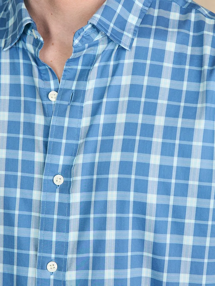 Men Shirts Faherty Movement Shirt Classic Fit York Harbour Plaid