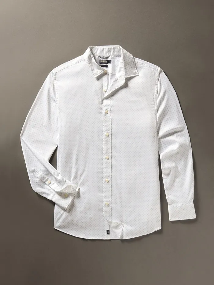 Men Shirts Faherty Movement Shirt Mist Sunburst