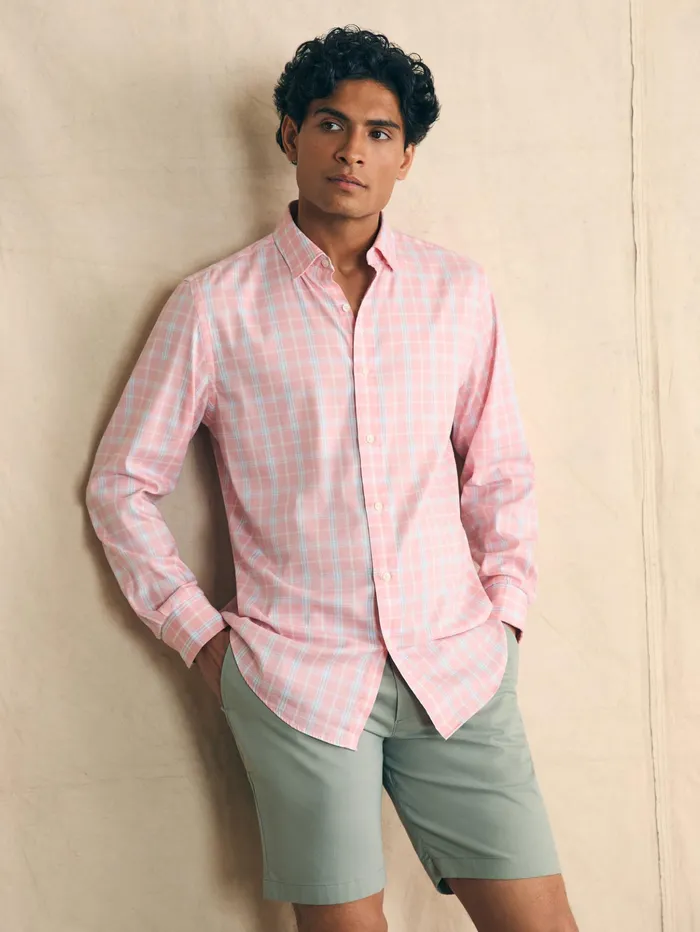 Men Shirts Faherty Movement Shirt Sugar Creek Plaid