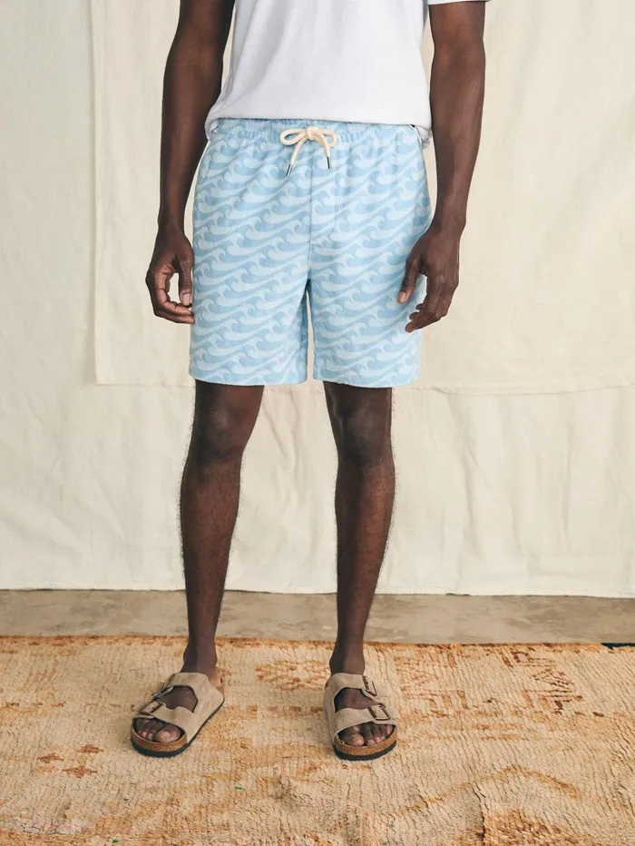 Men Shorts Faherty Cabana Towel Terry Sweatshort Endless Peaks