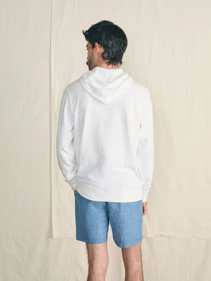 Men Shorts Faherty Essential Chambray Short 65quot Inseam Sherwood Creek Indigo